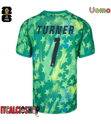 Stati Uniti Matt Turner #1 Portiere Prima Maglia Mondiali 2026 Manica Corta